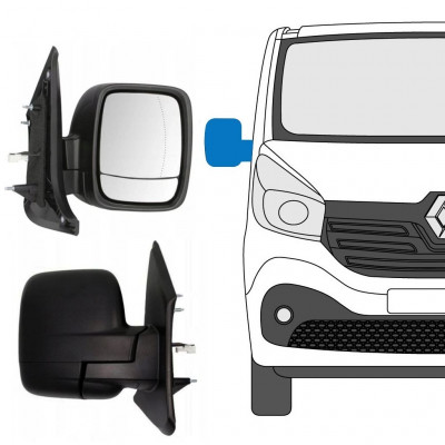 Specchietto laterale elettrico per Opel Vivaro 2014-2019 / Destra 13145