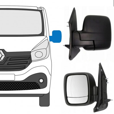 Specchietto laterale a regolazione manuale per Opel Vivaro 2014-2019 / Sinistra 13143