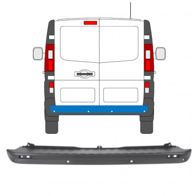 Paraurti posteriore con PDC per Opel Vivaro 2014-2019 13125