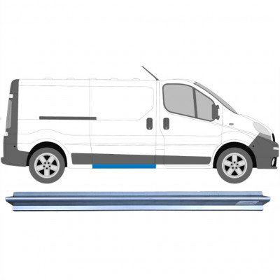 Pannello di riparazione sottoporta porta scorrevole per Renault Trafic 2001-2014 / Sinistra = Destra (simmetrico) 6925