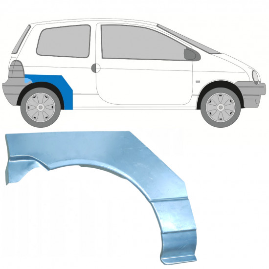 Pannello di riparazione parafango posteriore per Renault Twingo 1993-2007 / Destra 8264
