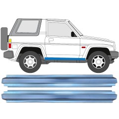 Pannello di riparazione sottoporta lamiera per Daihatsu Feroza Rocky Fourtrak 1984-1993 / Sinistra = Destra (simmetrico) / Set 10468