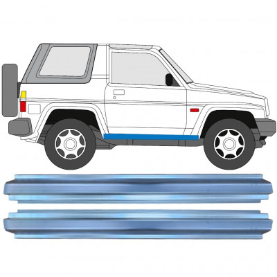Pannello di riparazione sottoporta lamiera per Daihatsu Feroza Rocky Fourtrak 1984-1993 / Sinistra = Destra (simmetrico) / Set 10468