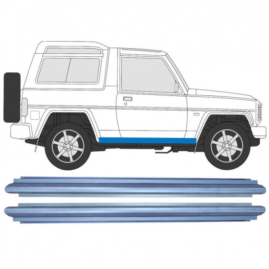 Pannello di riparazione sottoporta lamiera per Daihatsu Feroza Rocky Fourtrak 1993-2001 / Sinistra = Destra (simmetrico) / Set 9761