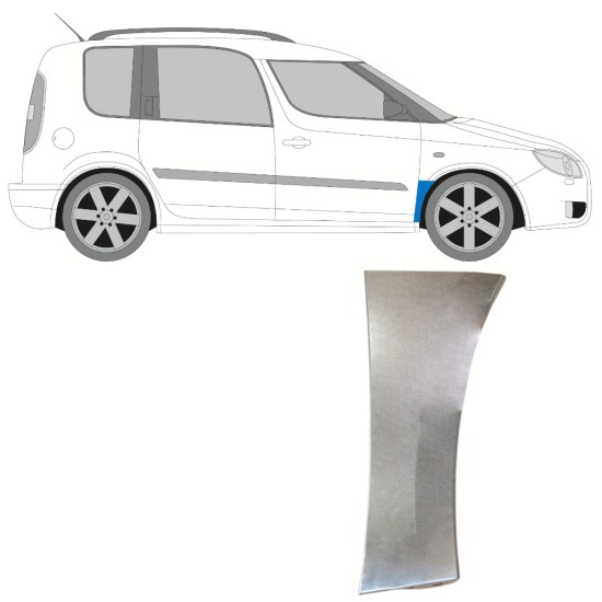 Pannello di riparazione parafango anteriore per Skoda Roomster Praktik 2006-2015 / Destra 14693