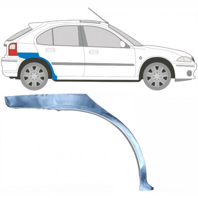Pannello di riparazione parafango posteriore per Rover 25 200 MG ZR 1995-2005 / Destra 5628