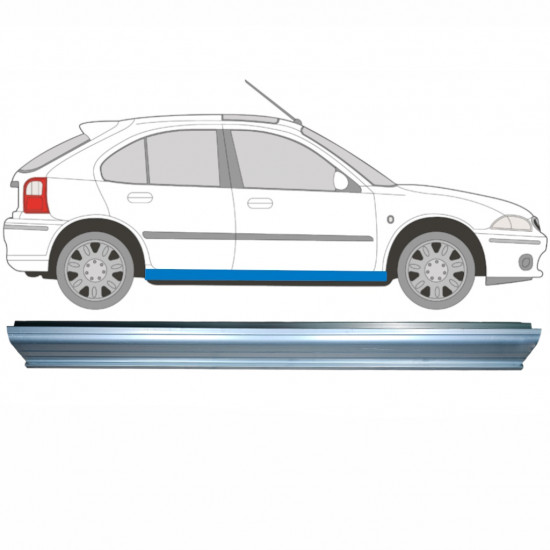 Pannello di riparazione sottoporta lamiera per Rover 25 200 MG ZR 1995-2005 / Destra 5617