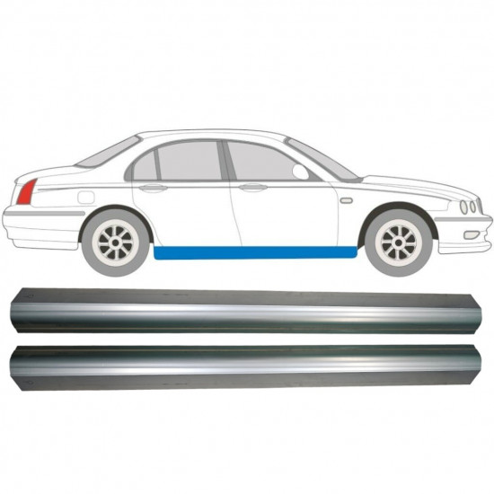 Pannello di riparazione sottoporta lamiera per Rover 75 1999-2005 / Sinistra+Destra / Set 9190