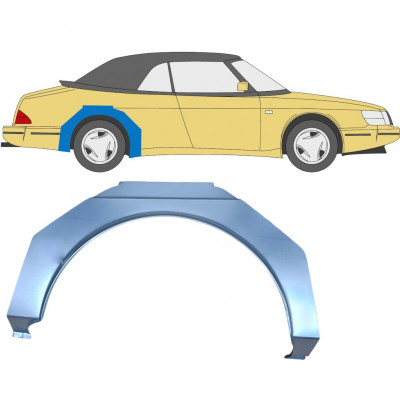 Pannello di riparazione parafango posteriore per Saab 900 1978-1998 / Destra 6981