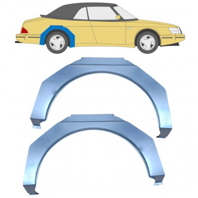 Pannello di riparazione parafango posteriore per Saab 900 1978-1998 / Sinistra+Destra / Set 10651