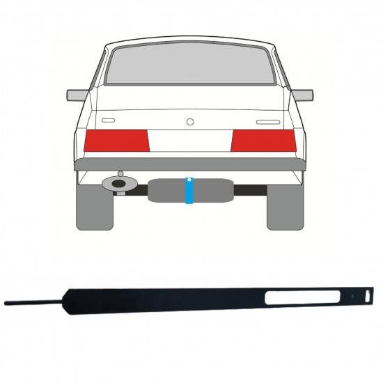 Cinghie serbatoio carburante per Saab 900 1978-1998 11735
