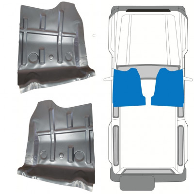 Lamierato di riparazione del pavimento per Suzuki Samurai 1981- / Sinistra+Destra / Set 11304