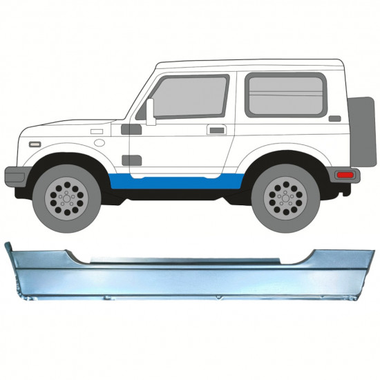 Sottoporta Lamiera Completo per Suzuki Samurai 1981- / Sinistra 8249