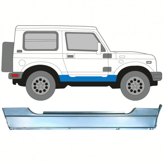 Sottoporta Lamiera Completo per Suzuki Samurai 1981- / Destra 8248