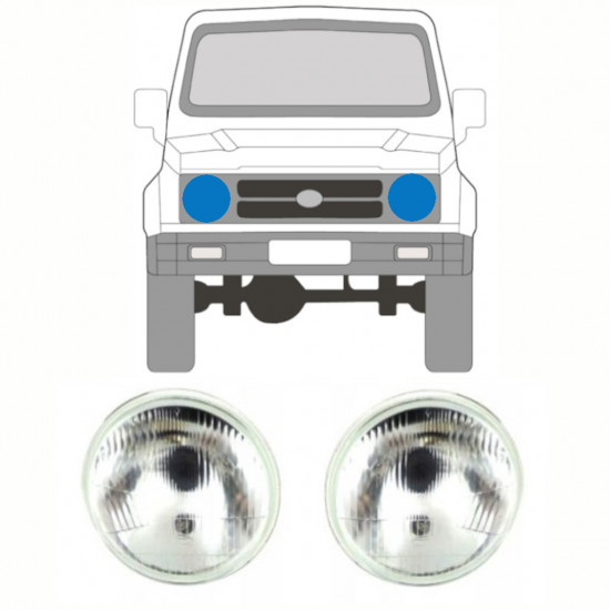 Faro per Suzuki Samurai 1981- / Sinistra+Destra / Set 12651
