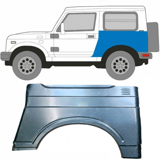 Pannello di riparazione parafango posteriore per Suzuki Samurai 1981- / Sinistra 5440