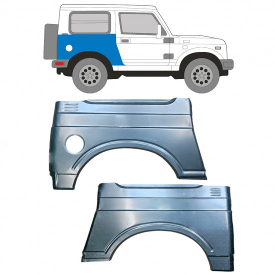 Pannello di riparazione parafango posteriore per Suzuki Samurai 1981- / Sinistra+Destra / Set 9580