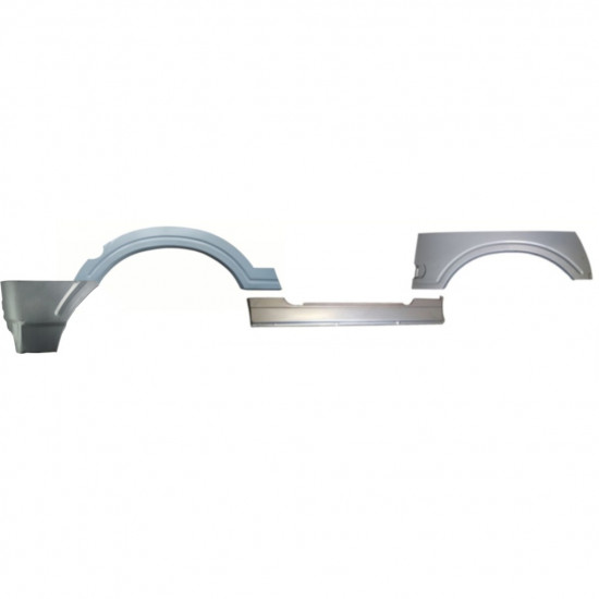 Pannello di riparazione sottoporta + parafango anteriore + posteriore per Suzuki Samurai 1981- / Destra / Set 11181