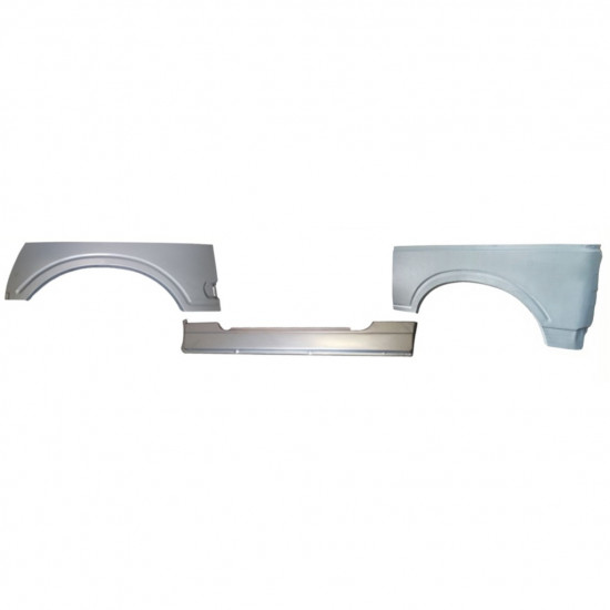 Pannello di riparazione sottoporta + parafango anteriore + posteriore per Suzuki Samurai 1981- / Sinistra / Set 11180
