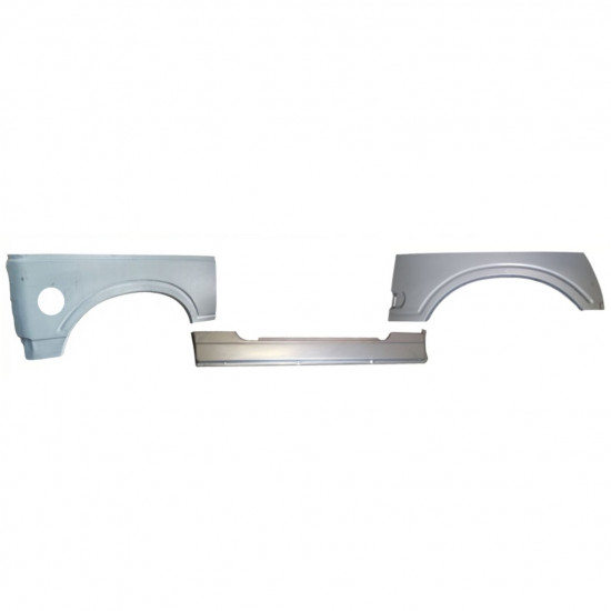 Pannello di riparazione sottoporta + parafango anteriore + posteriore per Suzuki Samurai 1981- / Destra / Set 11179