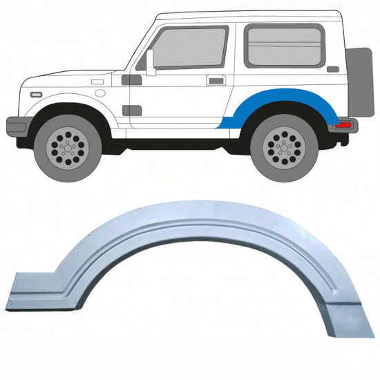 Pannello di riparazione parafango posteriore per Suzuki Samurai 1981- / Sinistra 10818