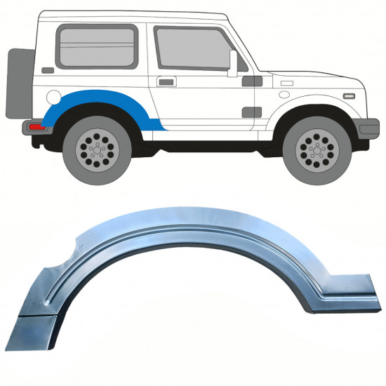 Pannello di riparazione parafango posteriore per Suzuki Samurai 1981- / Destra 10817