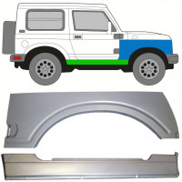Lamiera di riparazione sottoporta completo e parafango anteriore per Suzuki Samurai 1981- / Destra / Set 10034