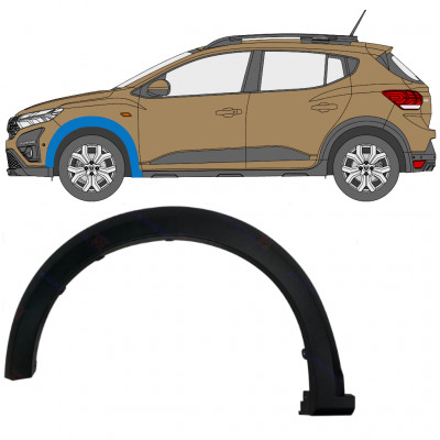 Modanatura parafango anteriore per Dacia Sandero 2021- / Sinistra 11819