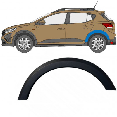 Modanatura laterale parafango posteriore per Dacia Sandero 2021- / Sinistra 11821