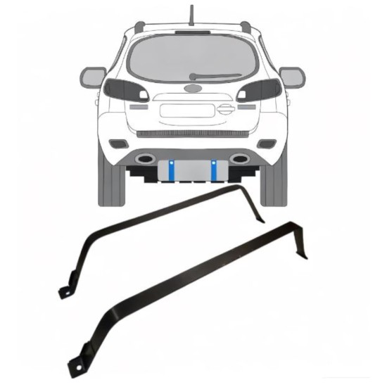 Cinghie serbatoio carburante per Hyundai Santa Fe 2006-2012 9310