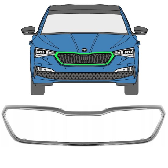 Cadre de calandre per Skoda Scala 2019- 16227