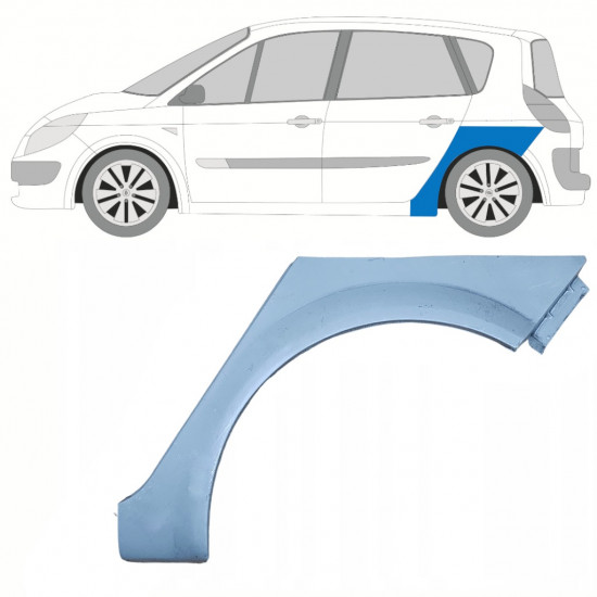 Pannello di riparazione parafango posteriore per Renault Scenic II 2003-2009 / Sinistra 10228