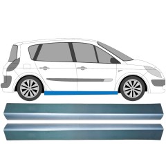 Pannello di riparazione sottoporta lamiera per Renault Scenic II 2003-2009 / Sinistra+Destra / Set 9259