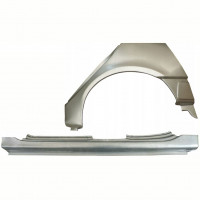 Pannello di riparazione sottoporta e parafango posteriore per Renault Megane I Scenic 1995-2003 / Sinistra / Set 10100