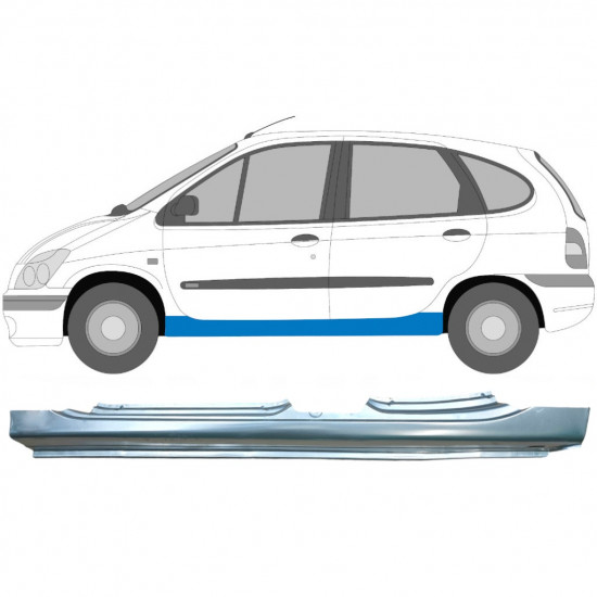 Sottoporta Lamiera Completo per Renault Megane I Scenic 1995-2003 / Sinistra 6037