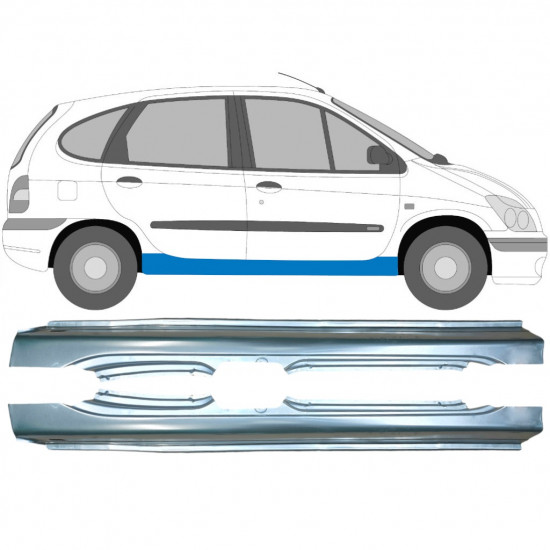 Sottoporta Lamiera Completo per Renault Megane I Scenic 1995-2003 / Sinistra+Destra / Set 9258