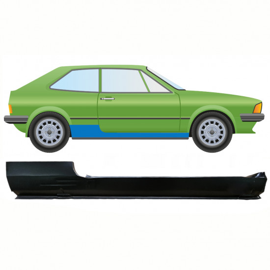 Sottoporta Lamiera Completo per Volkswagen Scirocco 1974-1981 / Destra 8759