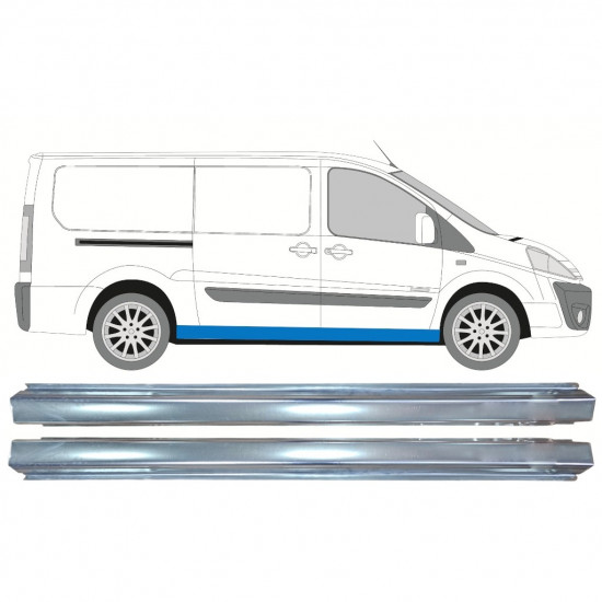 Sottoporta Lamiera Completo per Peugeot Expert 2007-2016 / Sinistra+Destra / Set 14117