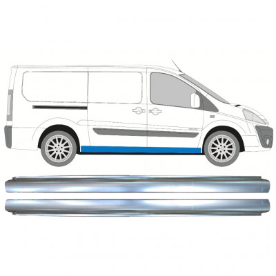 Pannello di riparazione sottoporta lamiera per Fiat Scudo 2007-2016 / Sinistra+Destra / Set 11048
