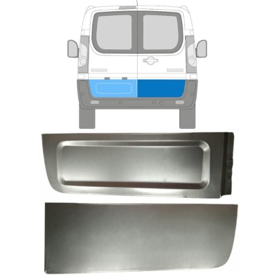 Pannello di riparazione porta posteriore esterno per Citroen Jumpy 2007-2016 / Sinistra+Destra / Set 15225