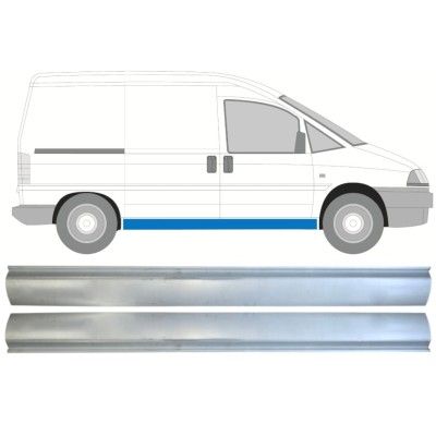 Pannello di riparazione sottoporta lamiera per Peugeot Expert 1994-2007 / Sinistra+Destra / Set 15251