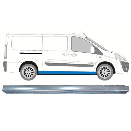 Sottoporta Lamiera Completo per Peugeot Expert 2007-2016 / Destra 13819