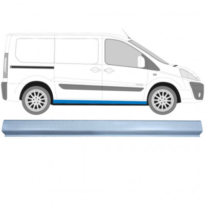 Pannello di riparazione sottoporta lamiera per Fiat Scudo 2007-2016 / Sinistra = Destra (simmetrico) 11934
