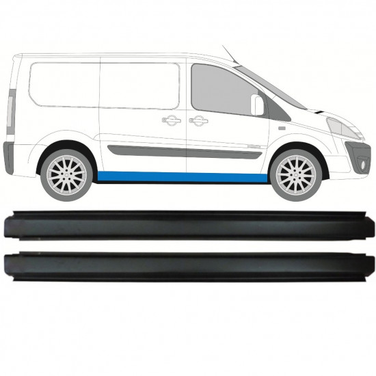 Sottoporta Lamiera Completo per Peugeot Expert 2007-2016 / Sinistra+Destra / Set 14121