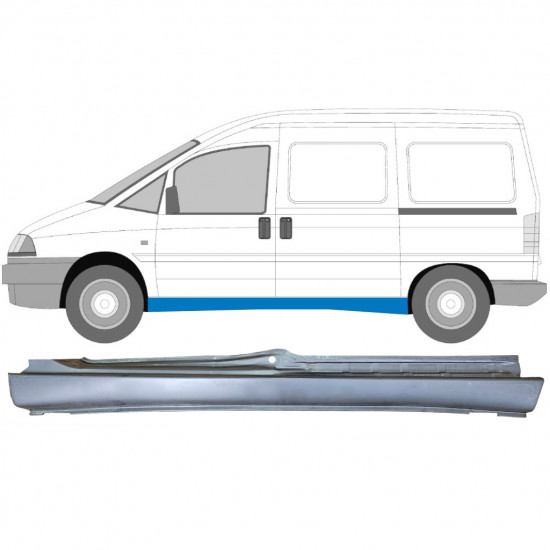 Sottoporta Lamiera Completo per Fiat Scudo 1994-2007 / Sinistra 5457