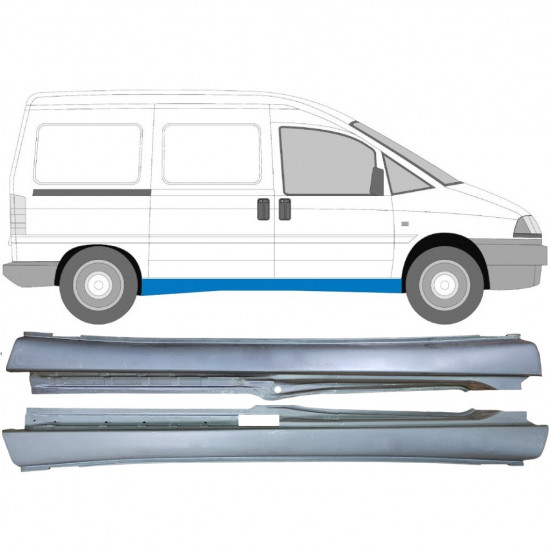 Sottoporta Lamiera Completo per Fiat Scudo 1994-2007 / Sinistra+Destra / Set 9245