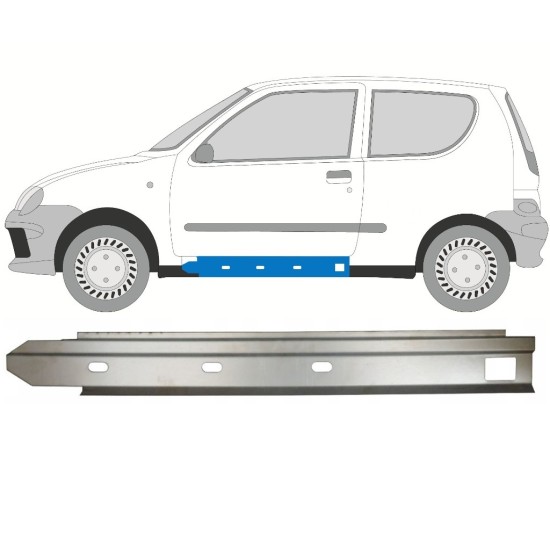 Sottoporta interno per Fiat Seicento 1998-2010 / Sinistra 14715