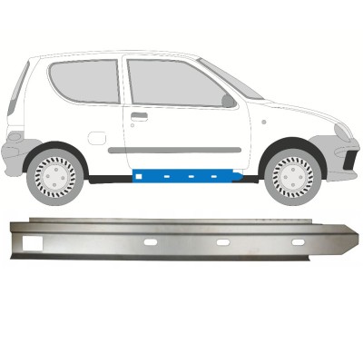Sottoporta interno per Fiat Seicento 1998-2010 / Destra 14714