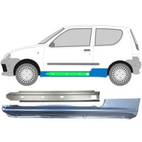 Lamiera di riparazione sottoporta e sottoporta interno per Fiat Seicento 1998-2010 / Sinistra / Set 14721