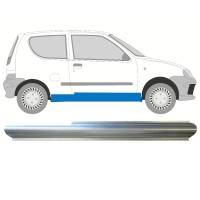 Pannello di riparazione sottoporta lamiera per Fiat Seicento 1998-2010 / Destra 14717
